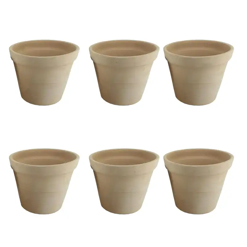 گلدان سفالی مدل لندنی کد H9 مجموعه 6 عددی