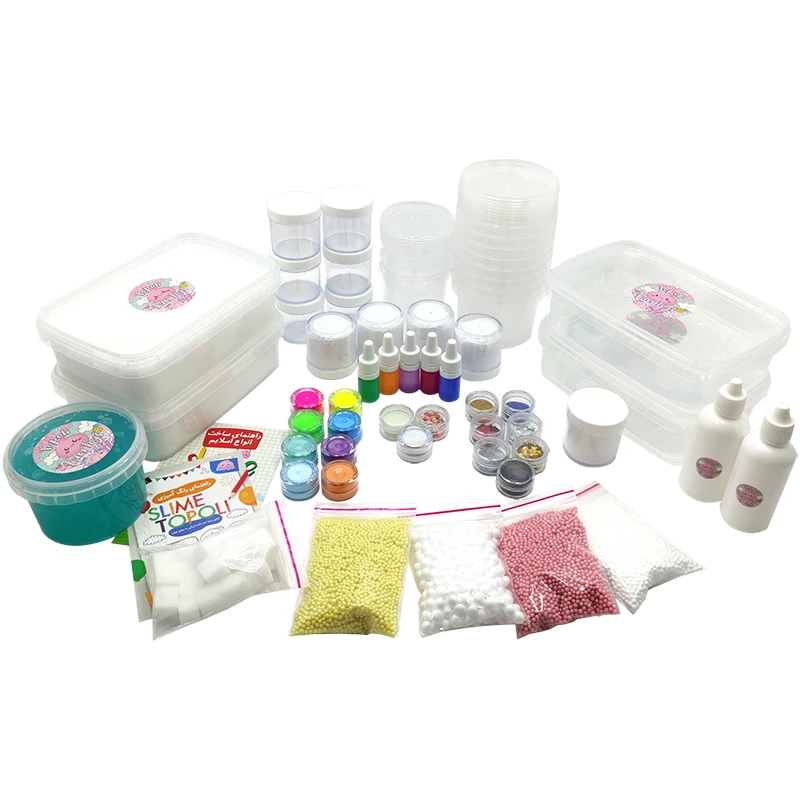 بازی آموزشی رنگ آمیزی اسلایم تپلی مدل غول بسته 59 عددی