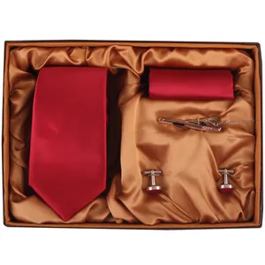 ست کراوات و دستمال جیب و دکمه سردست مردانه فرانکو فروزی مدل F-101878