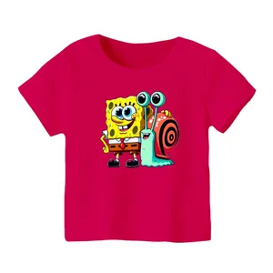 تی شرت آستین کوتاه بچگانه مدل باب اسفنجی کد 1