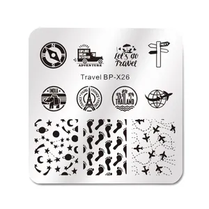 شابلون طراحی ناخن برن پرتی مدل BP X26