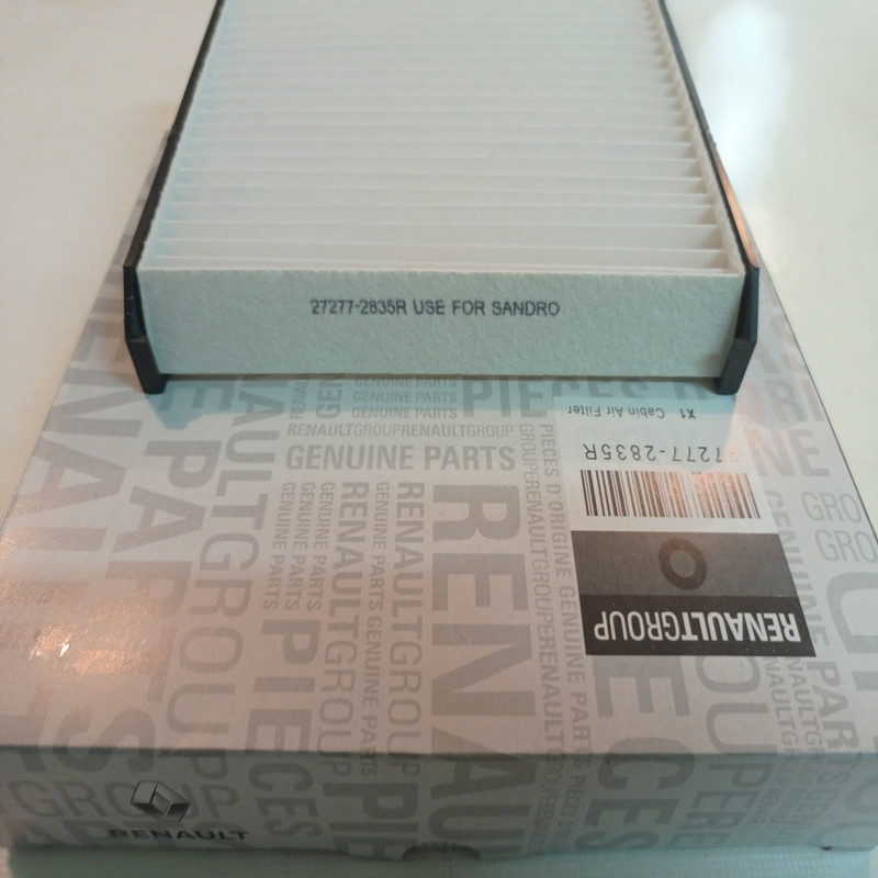 فیلتر کابین خودرو رنو مدل 2835R مناسب برای رنو ساندرو داستر