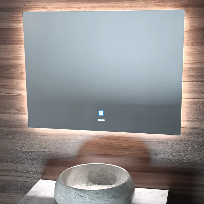 آینه سرویس بهداشتی آسان نصب فارابی مدل بک لایت تک تاچ کد  RE33T121/1