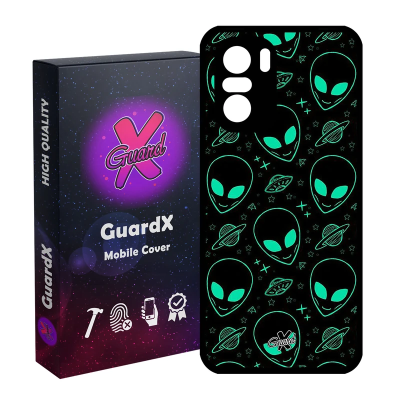 کاور گارد ایکس طرح Alien مدل Glass10200 مناسب برای گوشی موبایل شیائومی Poco F3/MI 11X/MI 11X Pro/Redmi K40/K40 Pro