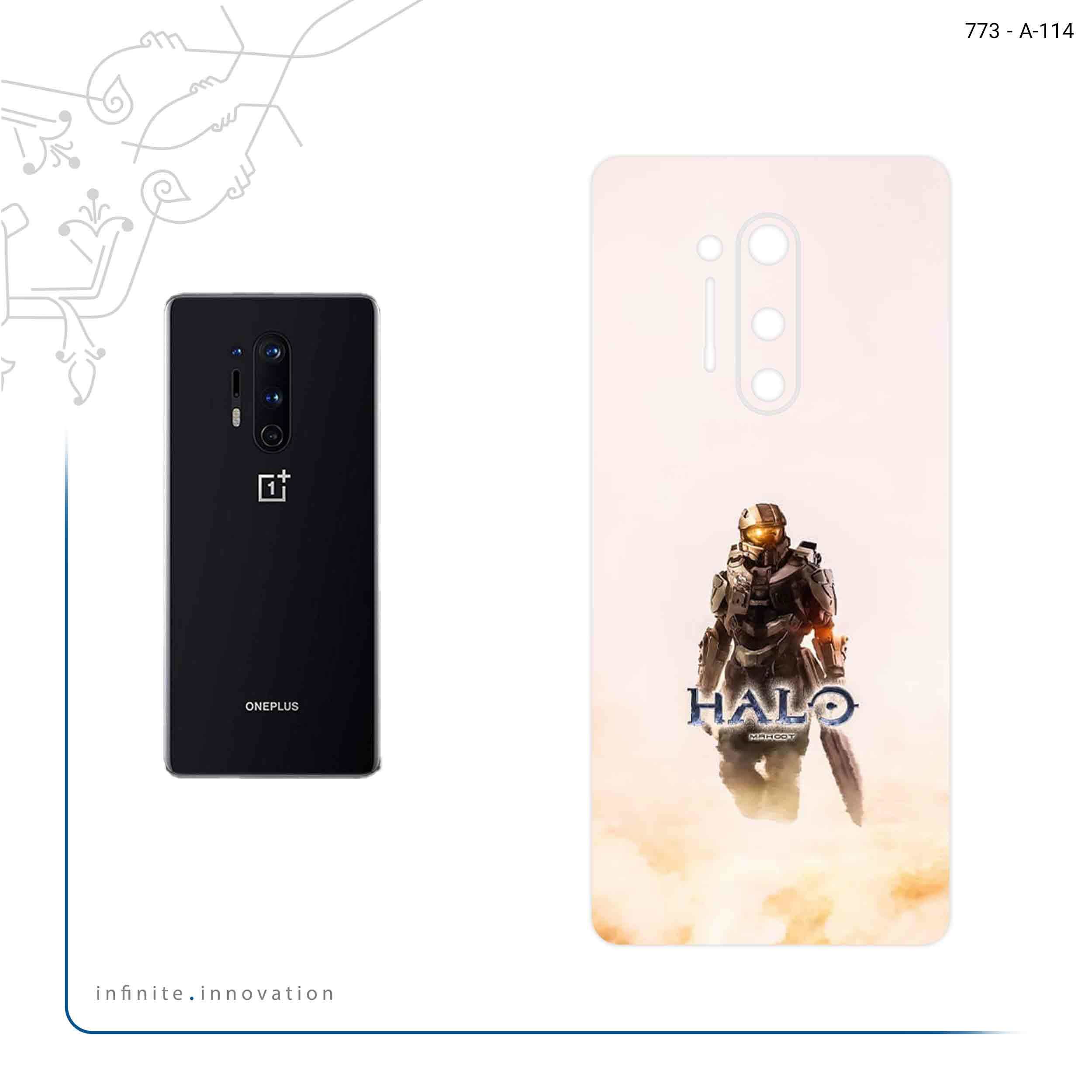برچسب پوششی ماهوت مدل Halo Game Series مناسب برای گوشی موبایل وان پلاس 8 Pro