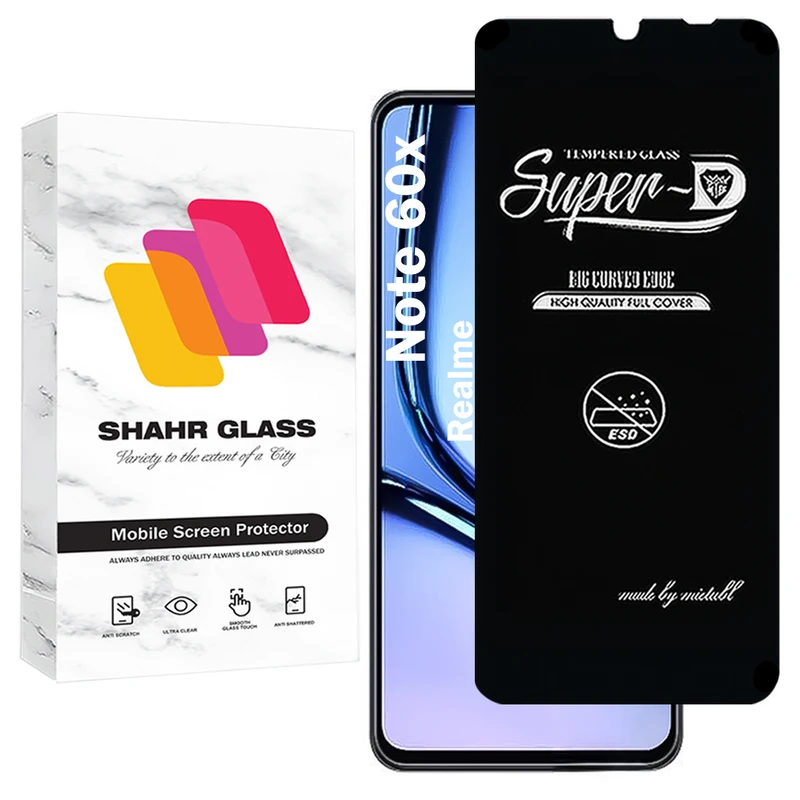 محافظ صفحه نمایش شهر گلس مدل SUPERDNSH مناسب برای گوشی موبایل ریلمی Realme Note 60x 