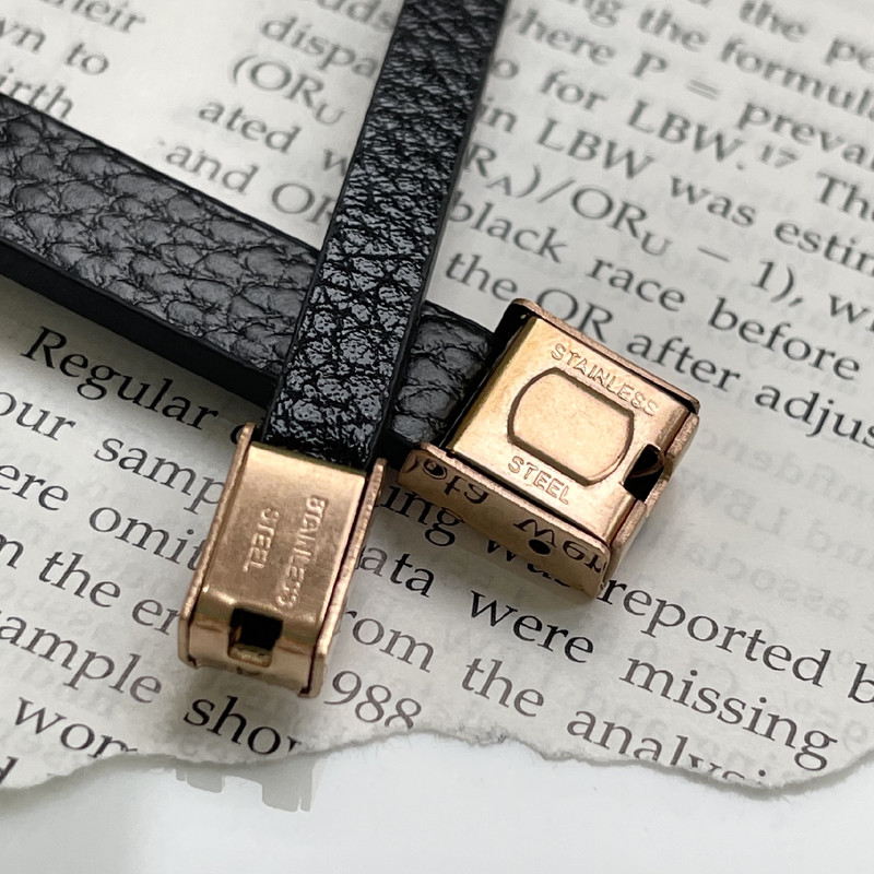 دستبند مدل چرم بسته دو عددی