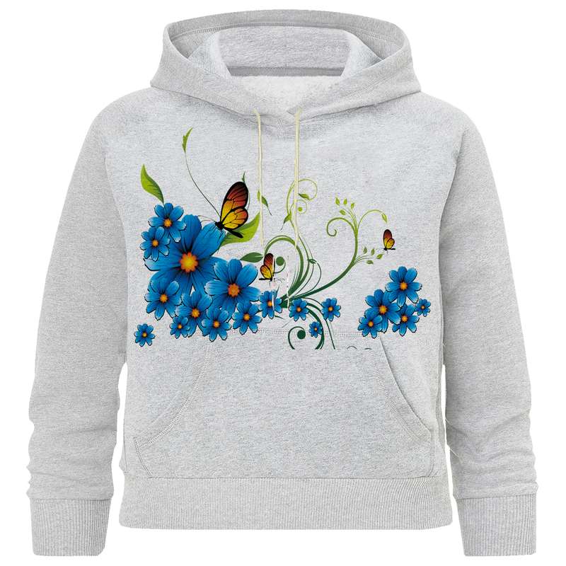 هودی دخترانه مدل M 399 گل