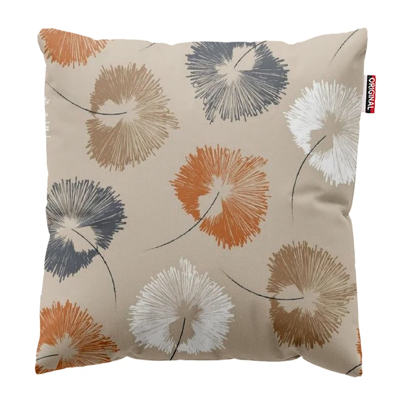 کوسن پاد آفرین مدل مینیمال طرح گل و برگ کد PK303271 سایز 30*30 سانتی متر