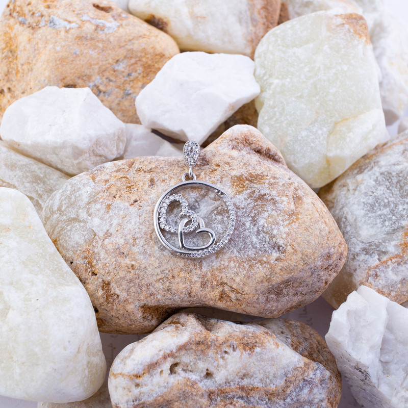 آویز گردنبند نقره زنانه مدل AVN_M072