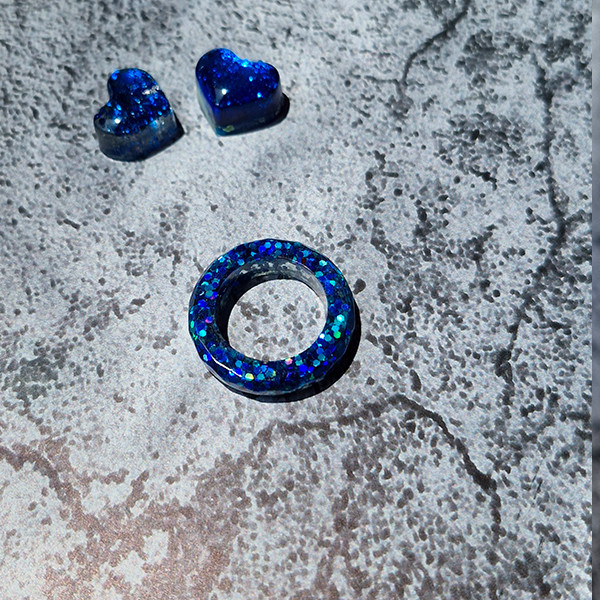 انگشتر دخترانه مدل رزینی کد 15