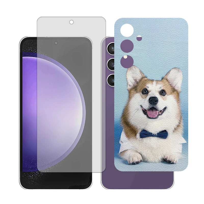 محافظ صفحه نمایش مات گلس مدل Together مناسب برای گوشی موبایل سامسونگ Galaxy S23 FE به همراه برچسب پوششی پشت گوشی  