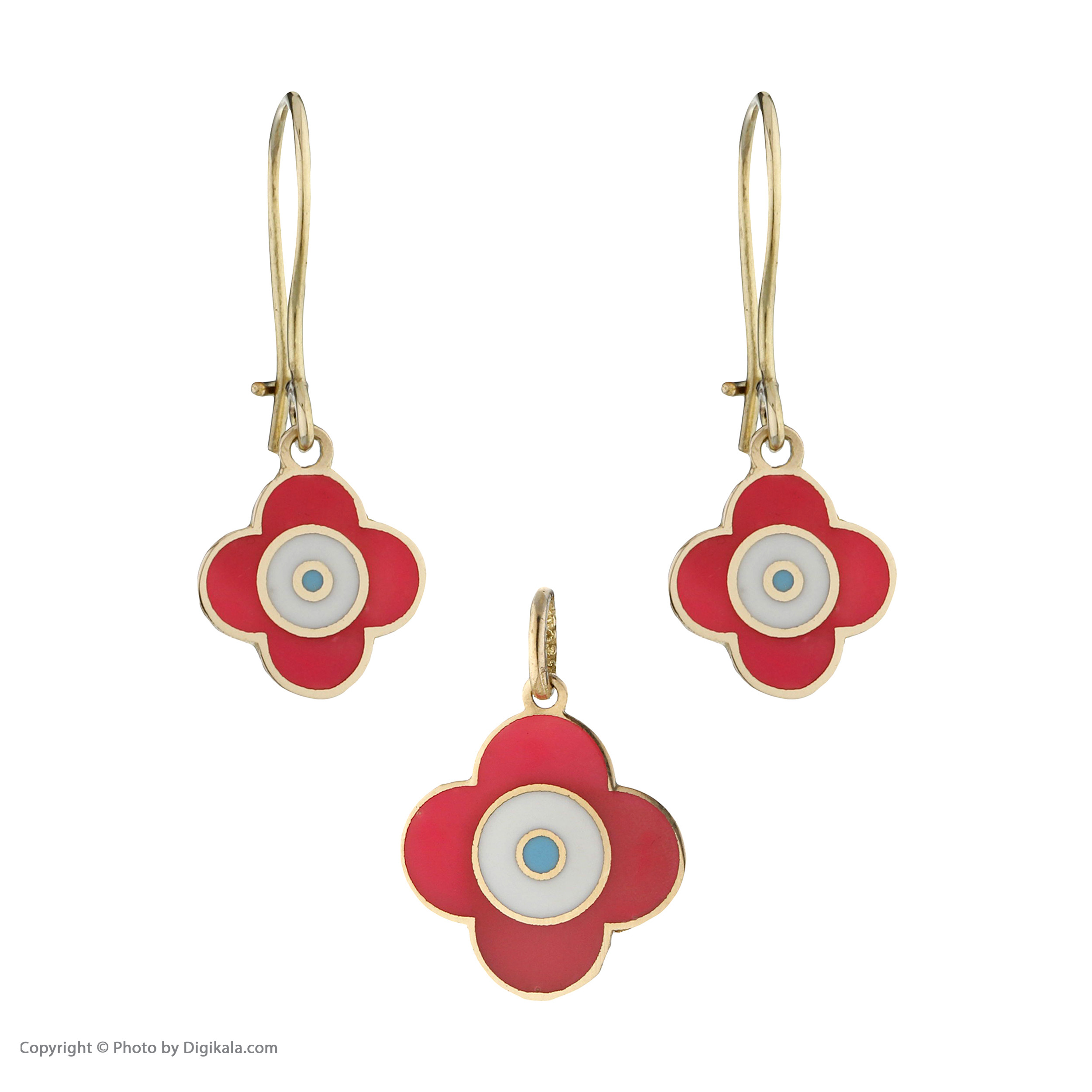 نیم ست طلا 18 عیار دخترانه مایا ماهک مدل MS0649