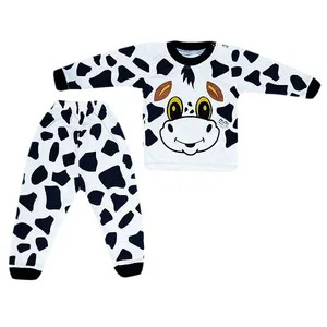 ست تی شرت و شلوار نوزادی مدل Cow-so
