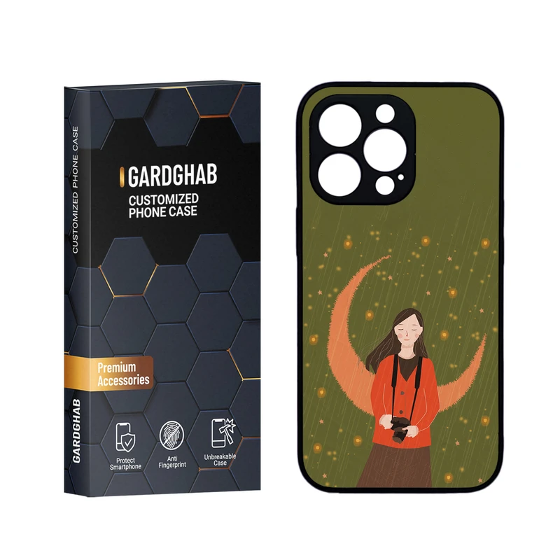 کاور گارد قاب مدل دورژله ای پشت گلس دخترانه مناسب برای گوشی موبایل اپل iPhone 13 Pro