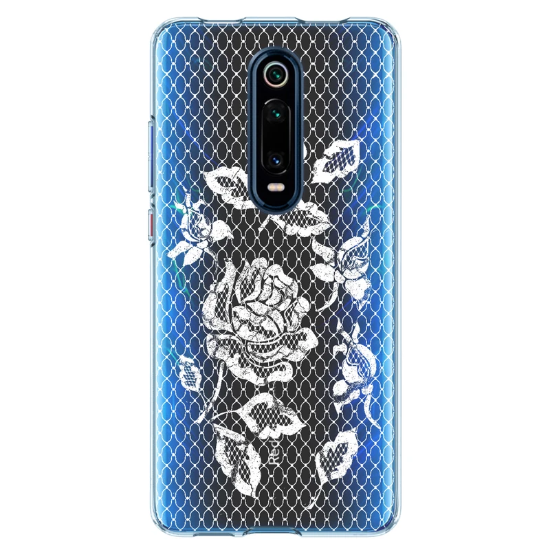 کاور مگافون طرح گل مدل C43-W مناسب برای گوشی موبایل شیائومی Redmi K20 / K20 pro / K20 Premium