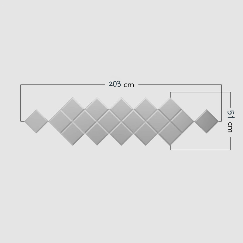 آینه مدل اِسکوار کد trd1011