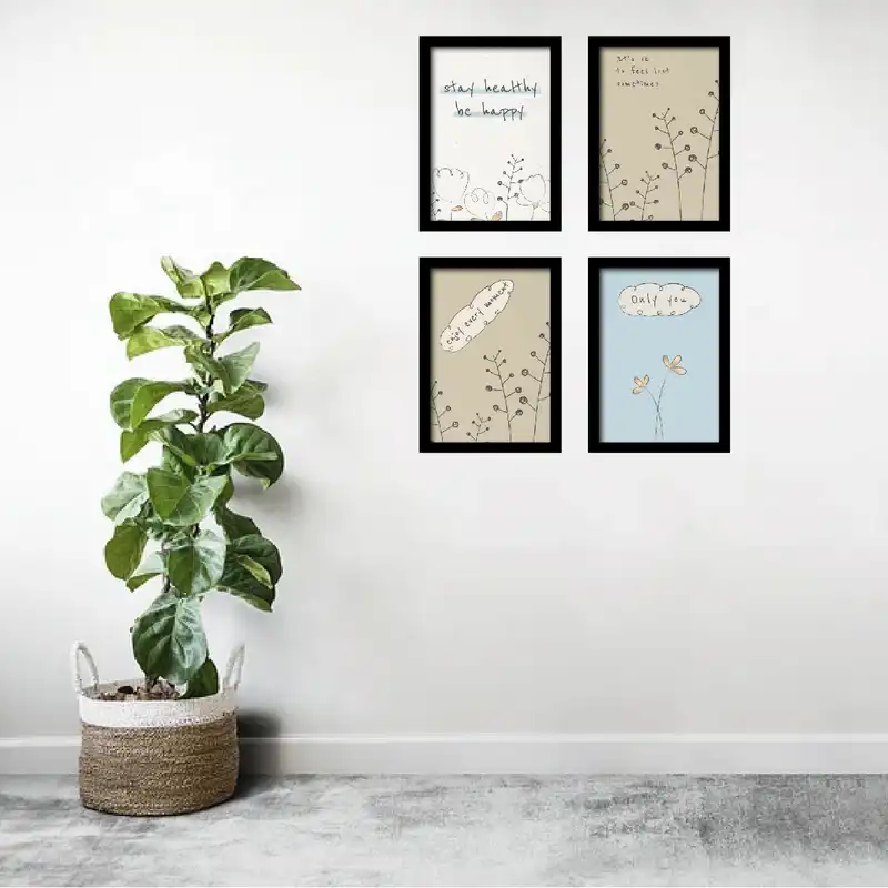 تابلو مدل فانتزی انگیزشی کد KM-Q3459 مجموعه 4 عددی