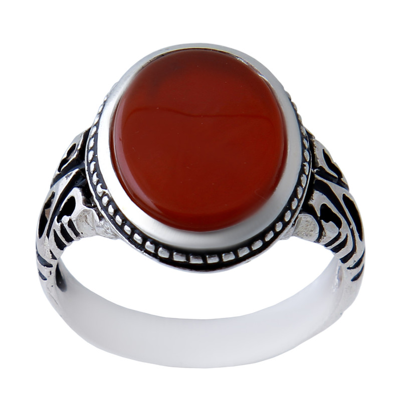  انگشتر نقره مردانه بازرگانی میلادی کد AM_843