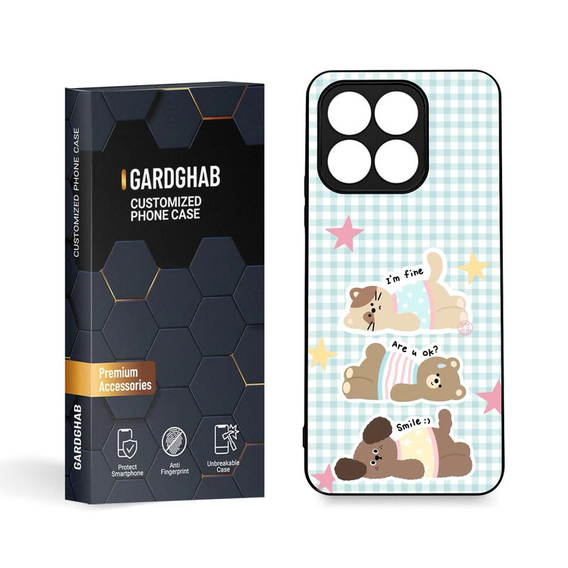 کاور گارد قاب مدل دور ژله ای فانتزی  مناسب برای گوشی موبایل آنر X8a 4G