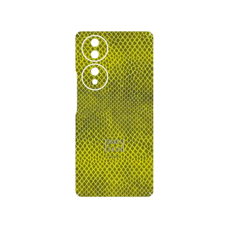برچسب پوششی ماهوت مدل Yellow Snake Skin مناسب برای گوشی موبایل آنر 70