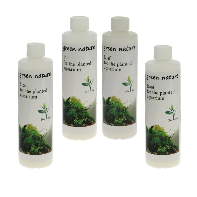عکس شماره 2 : کود مایع کامل گیاهان آکواریوم گرین نیچر مدل برگ و ریشه و ساقه حجم 250 میلی لیتر مجموعه 4 عددی