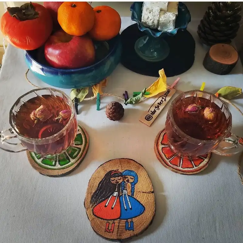 دیوار کوب چوبی مدل 006 مجموعه 5 عددی