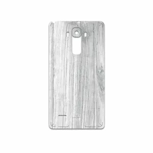 MAHOOT White Wood Cover Sticker for LG G4 Stylus