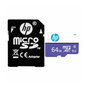 کارت حافظه MicroSD اچ پی مدل mx330 کلاس 10 استاندارد UHS-I U3 سرعت 100MBps ظرفیت 64 گیگابایت به همراه آداپتور SD