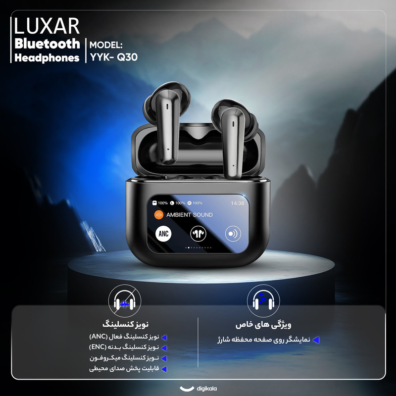 هدفون بلوتوثی لوکسار مدل YYK- Q30