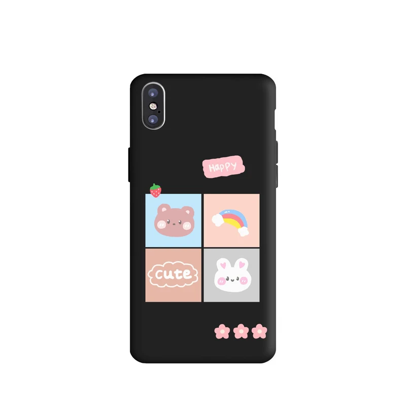 کاور قاب گارد طرح خرس و خرگوش کد t9853 مناسب برای گوشی موبایل اپل iphone X / Xs