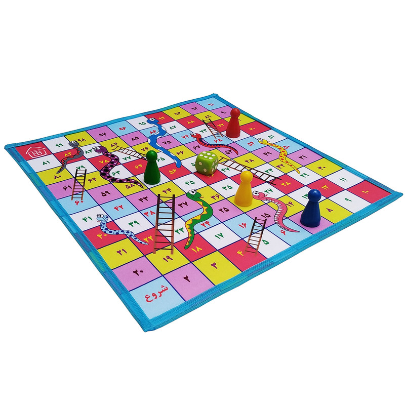 بازی فکری مدل منچ مارپله مجموعه 2 عددی