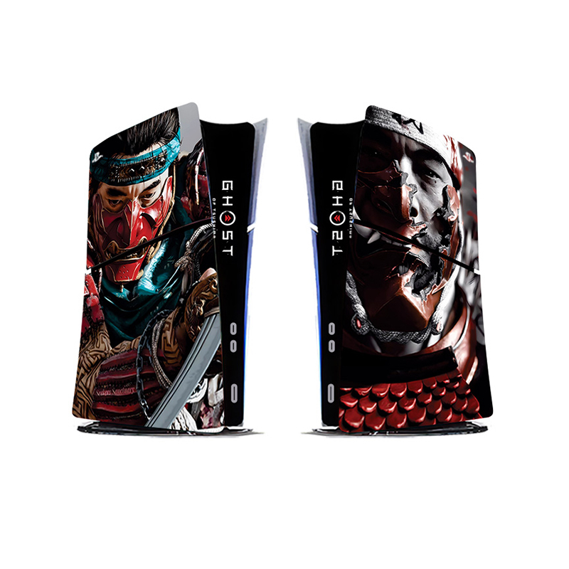 برچسب کنسول بازی پلی استیشن5 اسلیم دیجیتال توییجین وموییجین مدل Ghost of Tsushima 11 مجموعه6 عددی