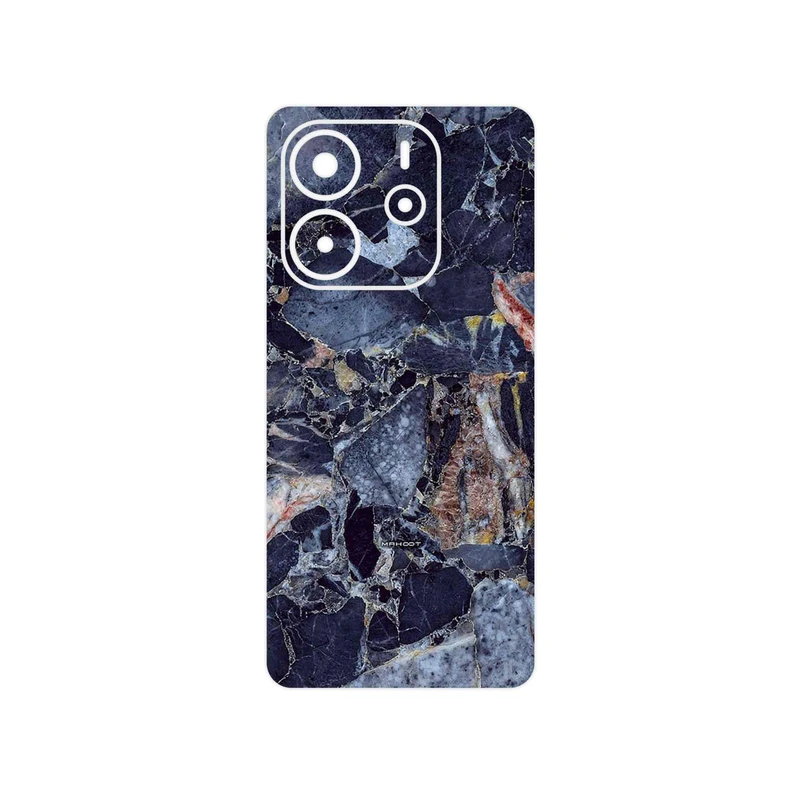 برچسب پوششی ماهوت مدل Broken black marble مناسب برای گوشی موبایل شیائومی Redmi Note 14 4G