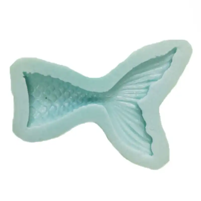 قالب فوندانت طرح دُم ماهی