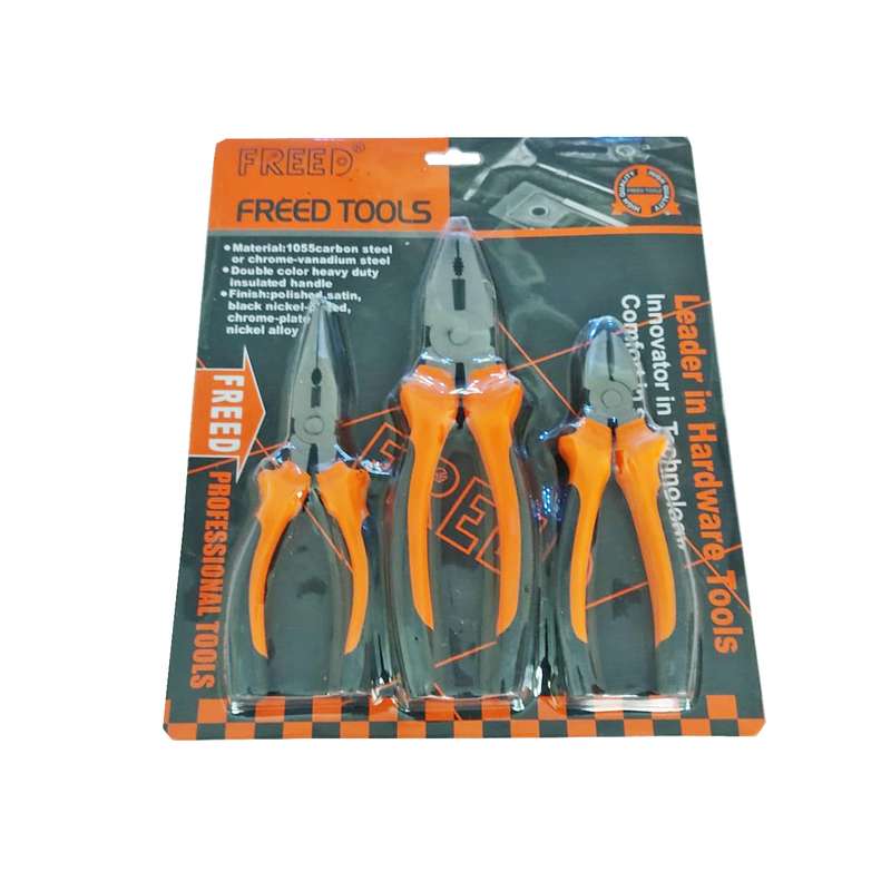 انبردست و انبر سیم چین و انبر دم باریک فريد تولز مدل PA 2538 سايز 6 مجموعه 3 عددی انبردست و انبر سیم چین و انبر دم باریک فريد تولز مدل PA 2538 سايز 6 مجموعه 3 عددی