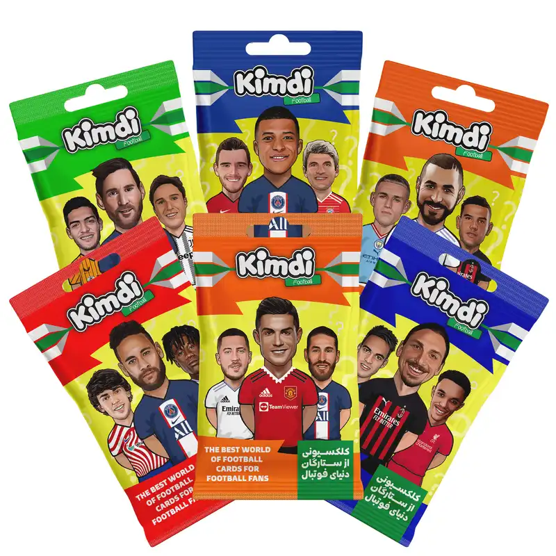 اسباب بازی شانسی کیمدی مدل فوتبالی مجموعه 6 عددی