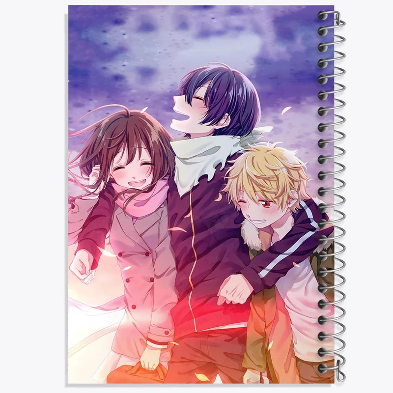 دفتر نقاشی 50 برگ خندالو مدل یاتو و هیوری و یوکینه انیمه نوراگامی کد 12690