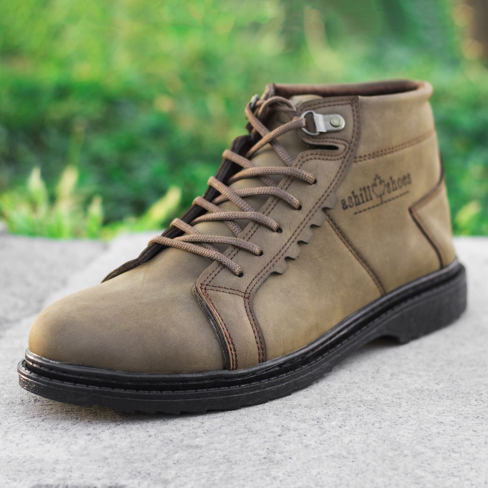 نیم بوت مردانه مدل Opiros رنگ قهوه ای -  - 2