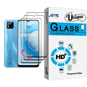 AFS Unique Glass MIX003 Screen Protector For Realme C20 Pack Of 3