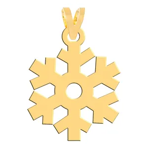 آویز گردنبند طلا 18 عیار زنانه فرشته مدل برف کد WNL-000565