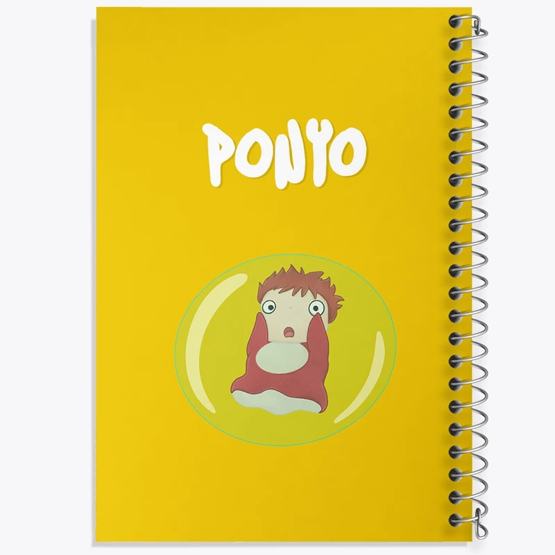 دفتر ژورنال نویسی 50 برگ خندالو مدل نقطه ای طرح انیمه پونیو (Ponyo) کد F559
