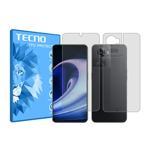 Tecno HyGEL model transparent screen protector suitable for OnePlus Ace mobile phone along with back protector