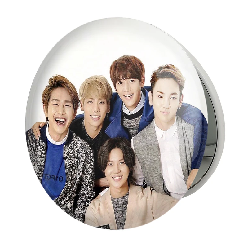 آینه جیبی خندالو طرح گروه شاینی Shinee مدل تاشو کد 12342 