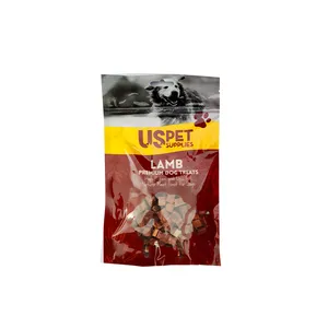 تشویقی سگ یو اس پت مدل حبه‌ای طعم گوشت بره وزن 100 گرم