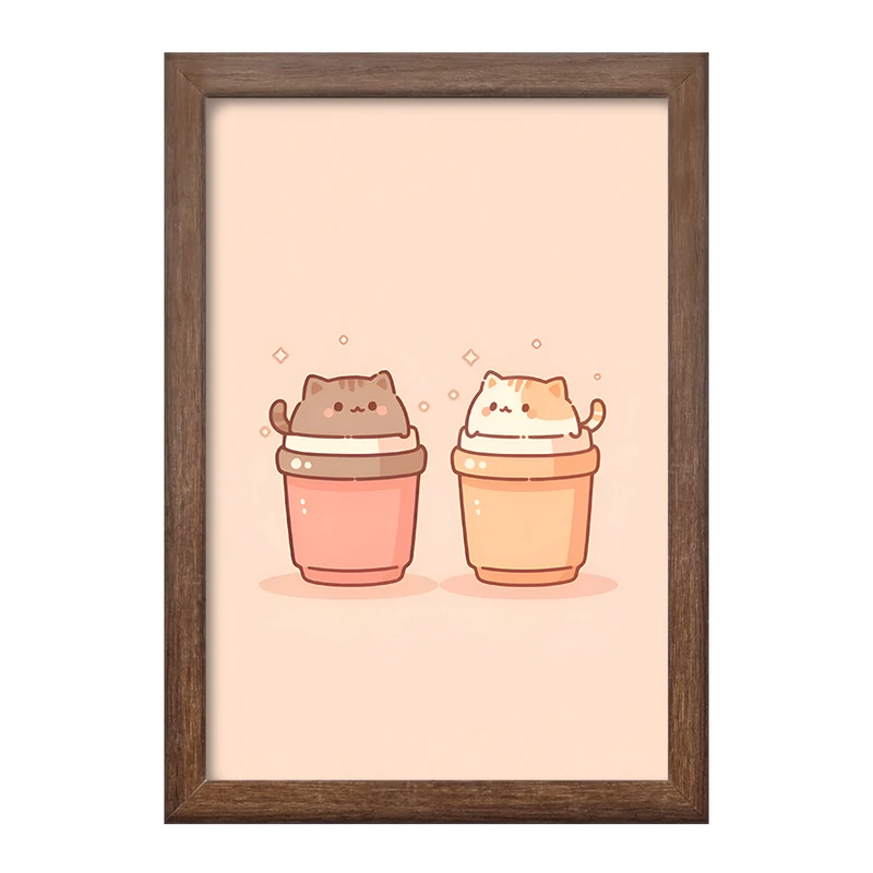 تابلو خندالو طرح گربه های بامزه کد F5549