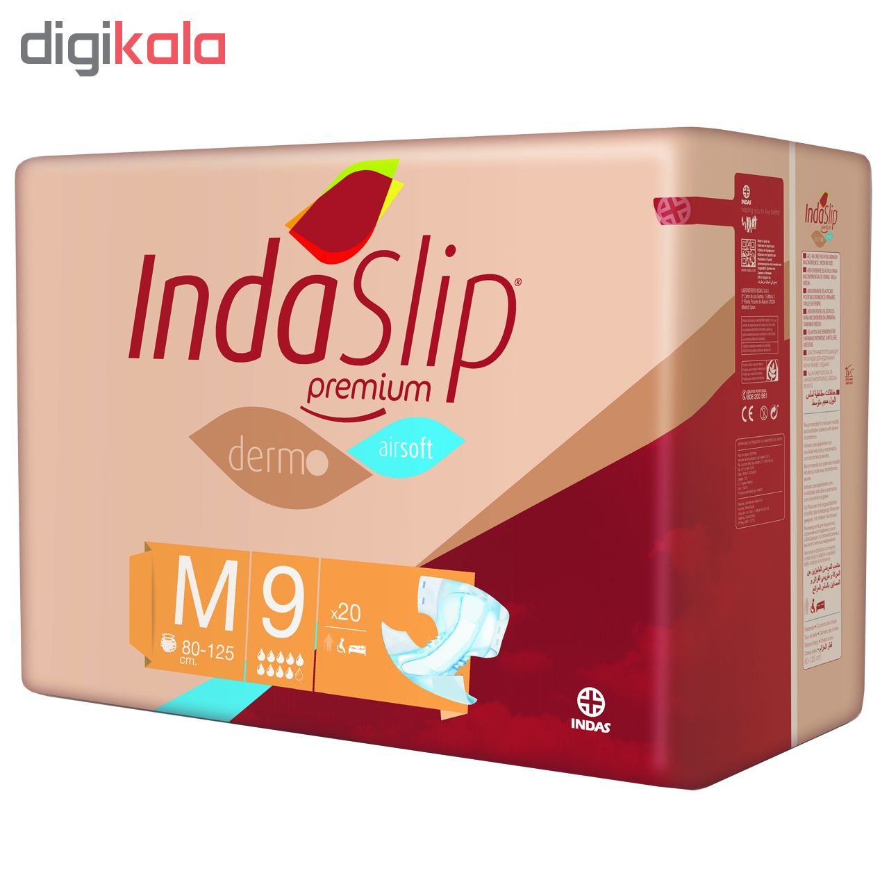 پوشک بزرگسال اینداس مدل Medium بسته 20 عددی