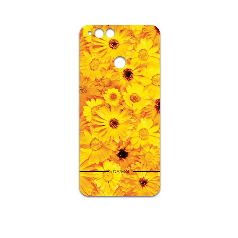 برچسب پوششی ماهوت مدل Yellow-Flower مناسب برای گوشی موبایل آنر 7X
