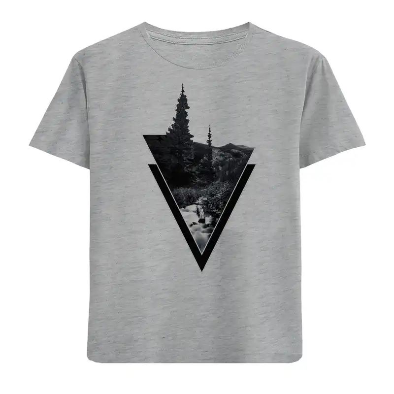 تی شرت آستین کوتاه پسرانه مدل جنگل کد N61