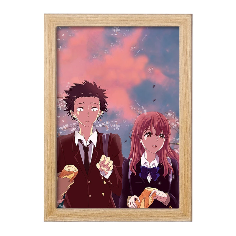 تابلو خندالو مدل شوکو نیشیمیا و شویا ایشیدا انیمه سایلنت ویس A Silent Voice  کد 15818